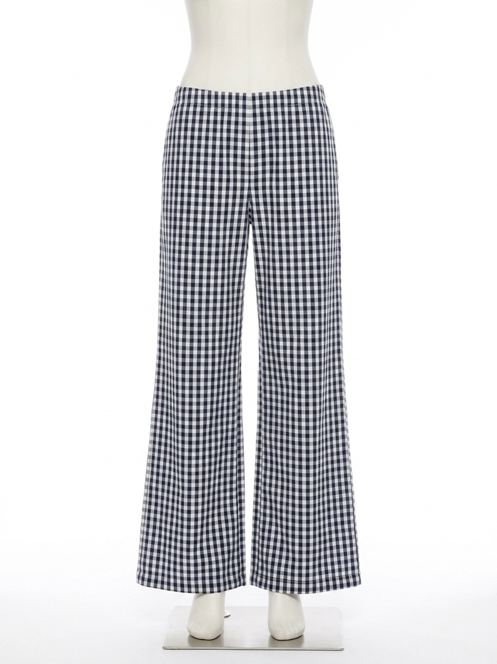 NEW NIA khonny gingham pants in navy